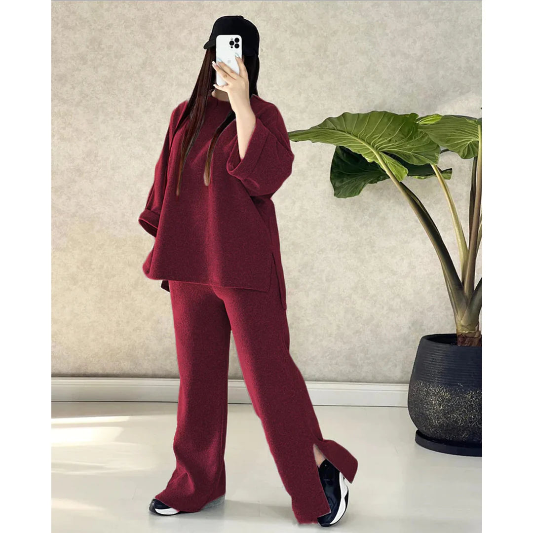 CH-327 Bea's Winter Bottom Cut 2 Pieces Fleece Dress