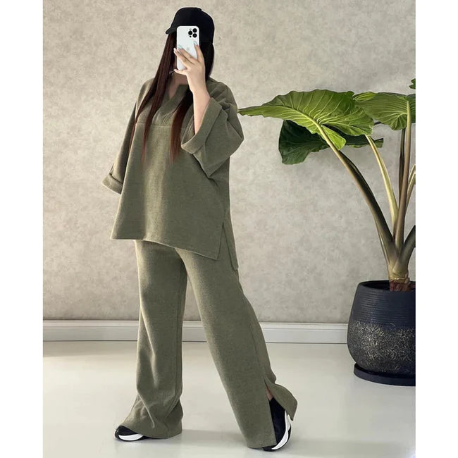 CH-327 Bea's Winter Bottom Cut 2 Pieces Fleece Dress