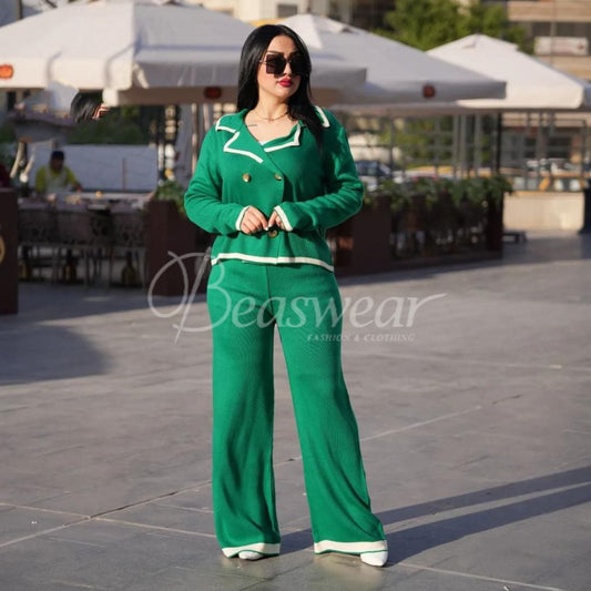 CH#377 Beas Double Botton Style Outfit