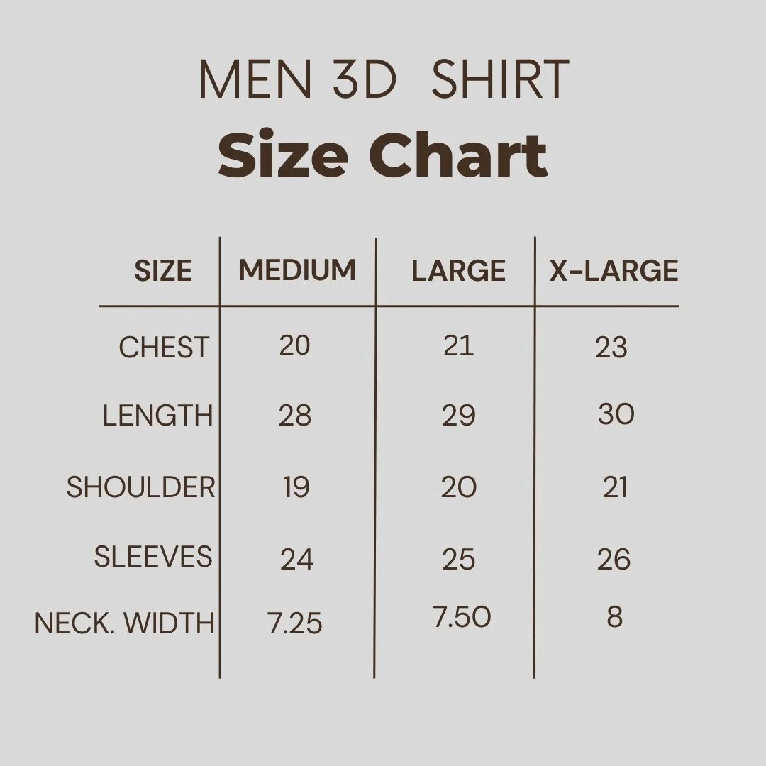 BA-037 Men's 3D T-Shirt