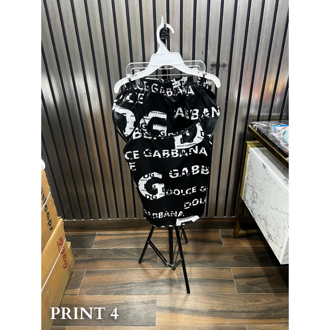 P-36 Silk Printed Cami Set