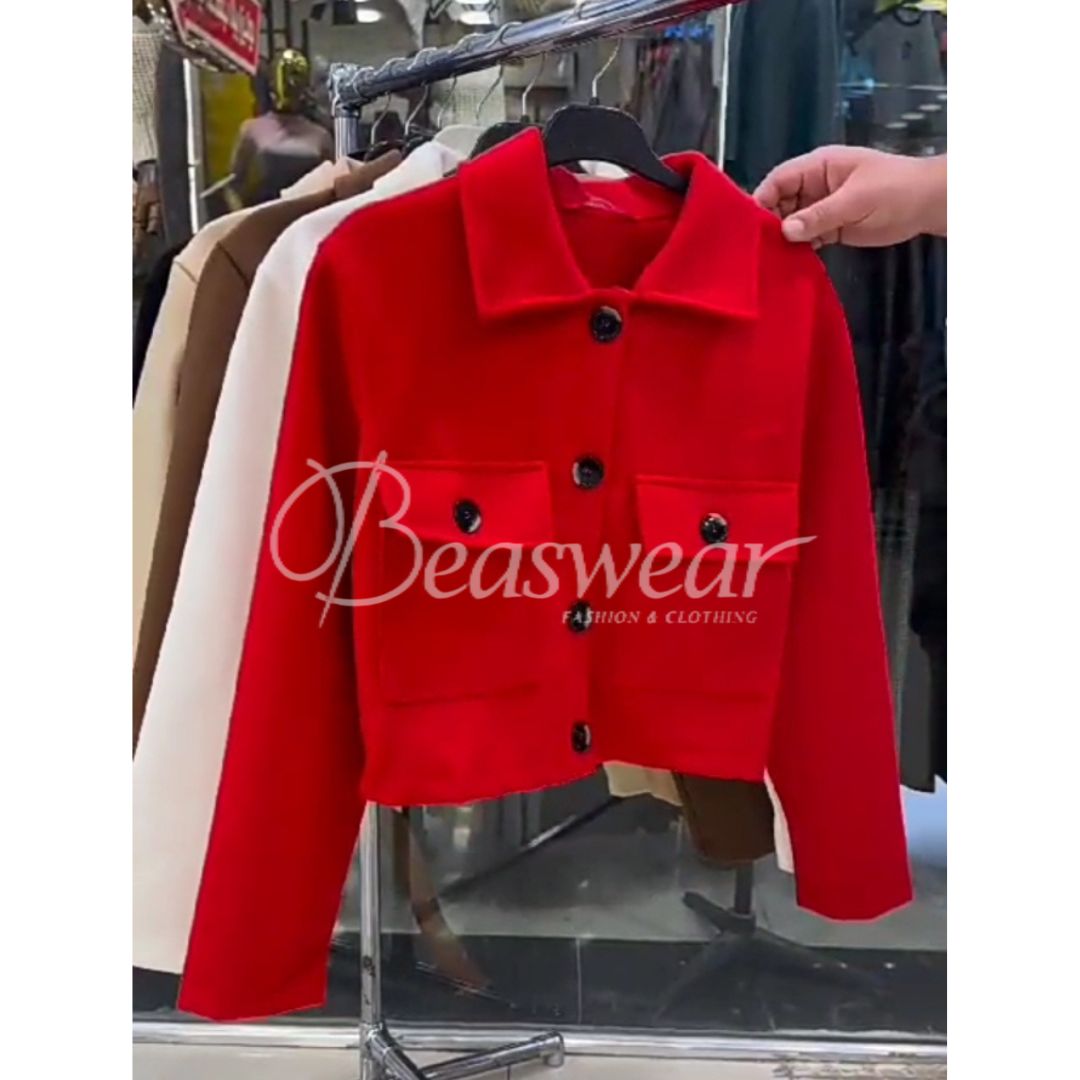 CH-383 Bea's Winter Lux CozyChic Pocketed Short Fleece Jacket