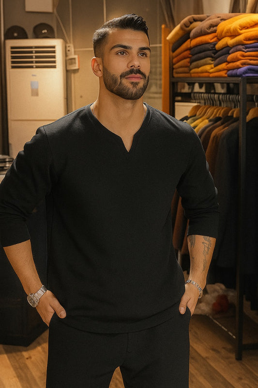 LI-46 BEA'S NEW WINTER V-NECK TRACKSUIT