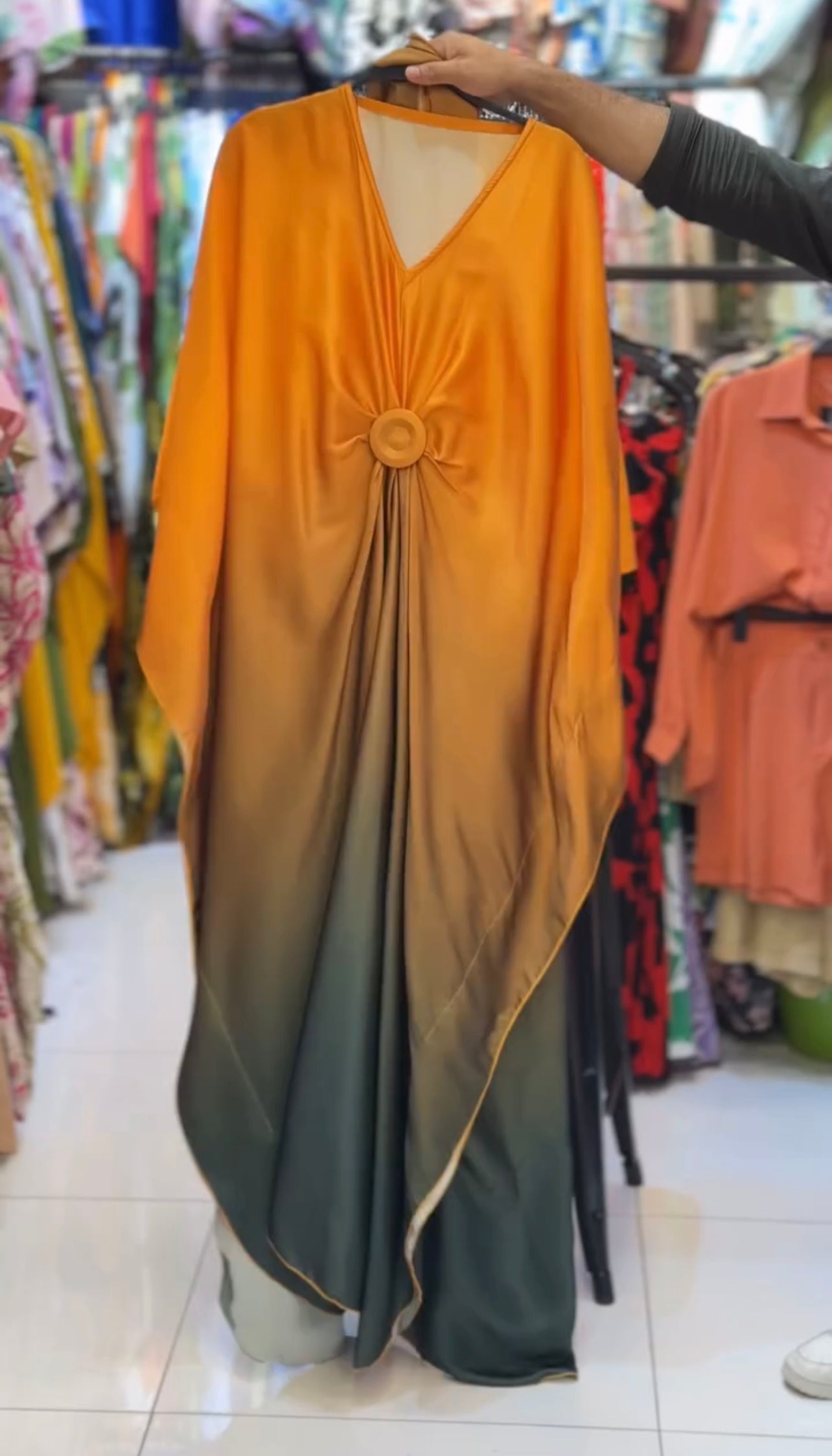 CH-537 Beaswear Double Tone Kaftan