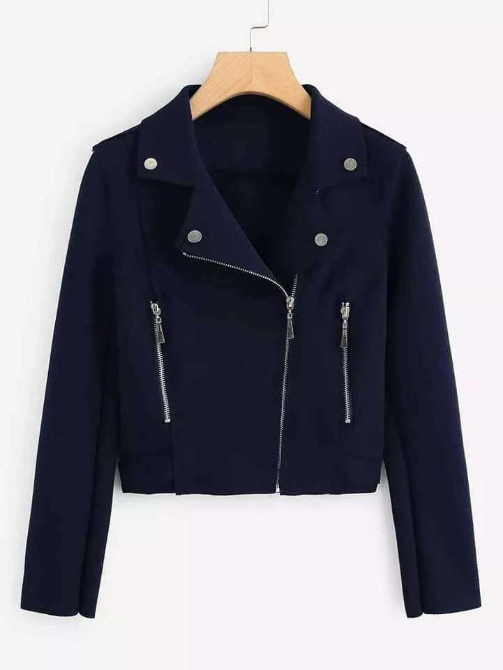 CROSS ZIPPER FLEECE COAT