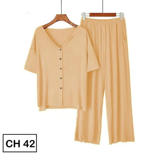 BEA'S QUARTER SLEEVES BUTTON HOME WEAR CH # 42