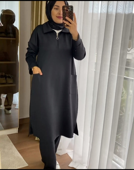 CH-397 Bea's Wear Front Pocket Style 2 Pcs Warm Winter Outfit
