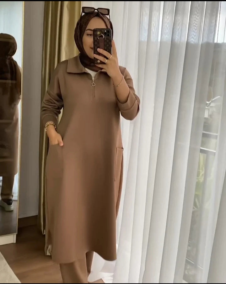 CH-397 Bea's Wear Front Pocket Style 2 Pcs Warm Winter Outfit