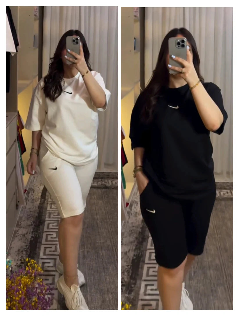 Ch-462 BEA'S Lounge Top & Short Set For Women