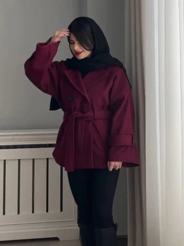 CH-506 BEA'S Winter Fleece Short Coat