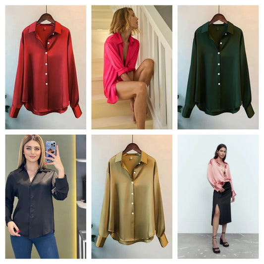 Silk Front Button Shirt P-51