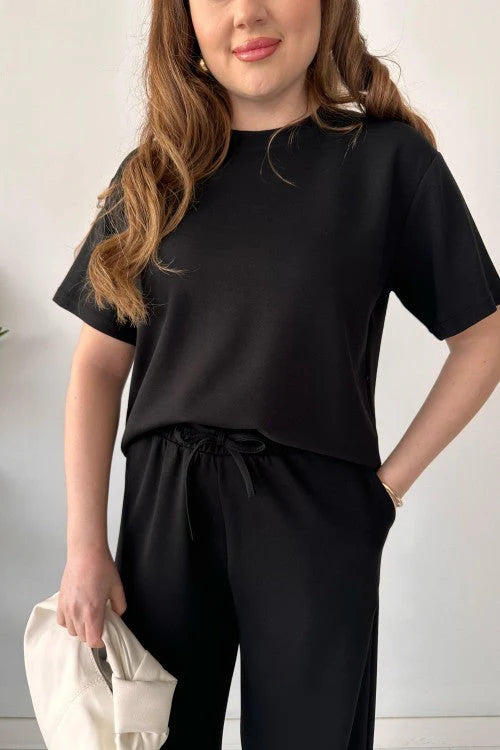 CH-541 – Bea's Summer Lounge Set | Straight Trousers + Tee