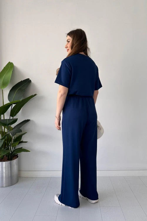 CH-541 – Bea's Summer Lounge Set | Straight Trousers + Tee