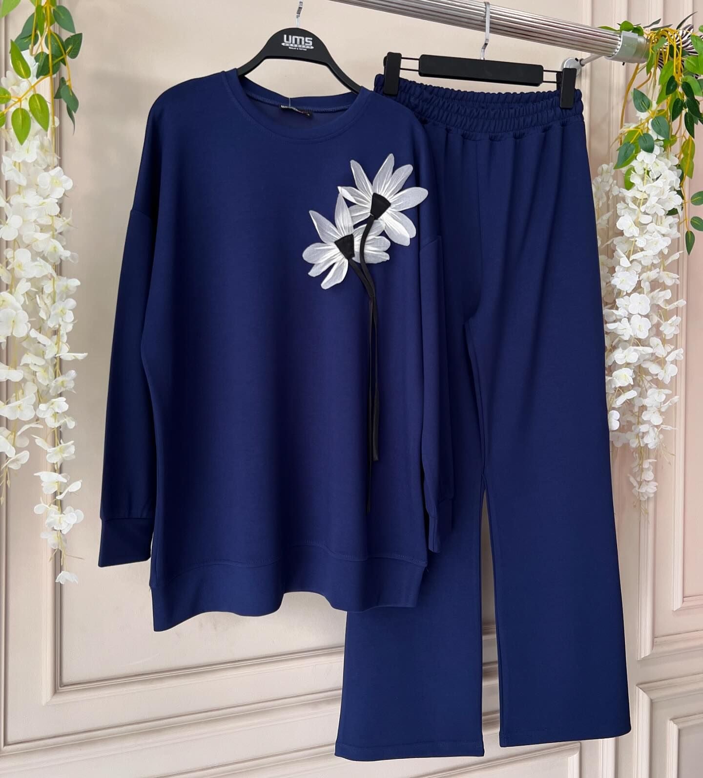 CH-481 BEA'S LUXURY FLOWER PRINTED TRACKSUIT