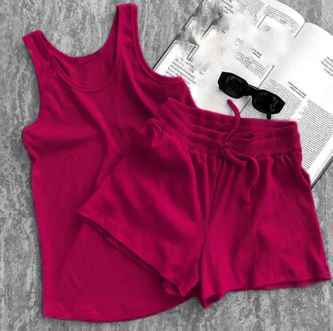 CH-542 Beaswear Summer Tank top and Short For Women Regular