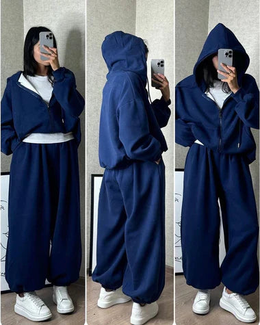 CH-479 BEA'S cloud flower Zipper co-ord