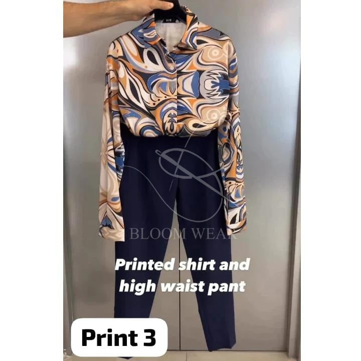 SW-105 High waist 2 PCS Paint Dress