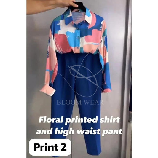 SW-105 High waist 2 PCS Paint Dress
