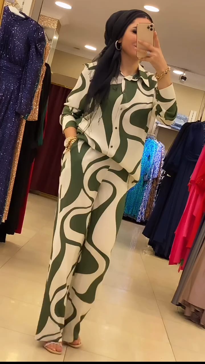 CH-405 Bea's 2 Pcs Printed Outfit