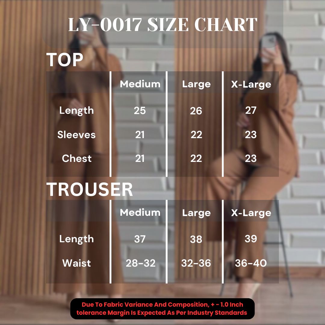 LY-17 BEA'S WOMEN LUXURY CO-ORD SET ( 11/11 SALE)