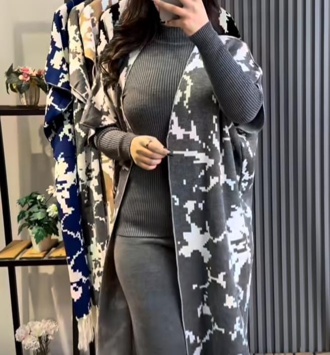 CH # 387 Bea's Ready-to-Wear 3 Piece Dress High Neck + Upper + trouser