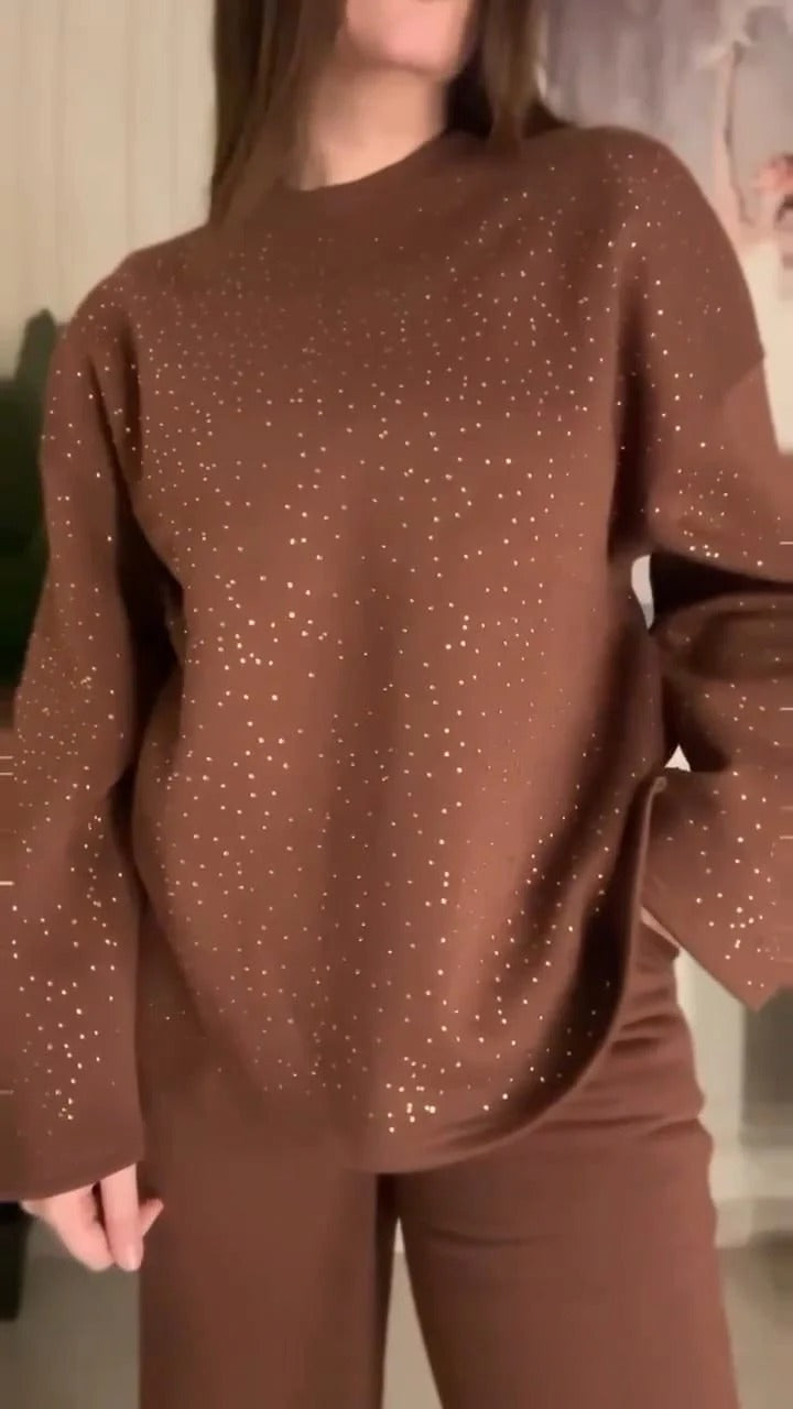 CH-600 BEAS Sparkle Two-Piece Winter Co ord Set