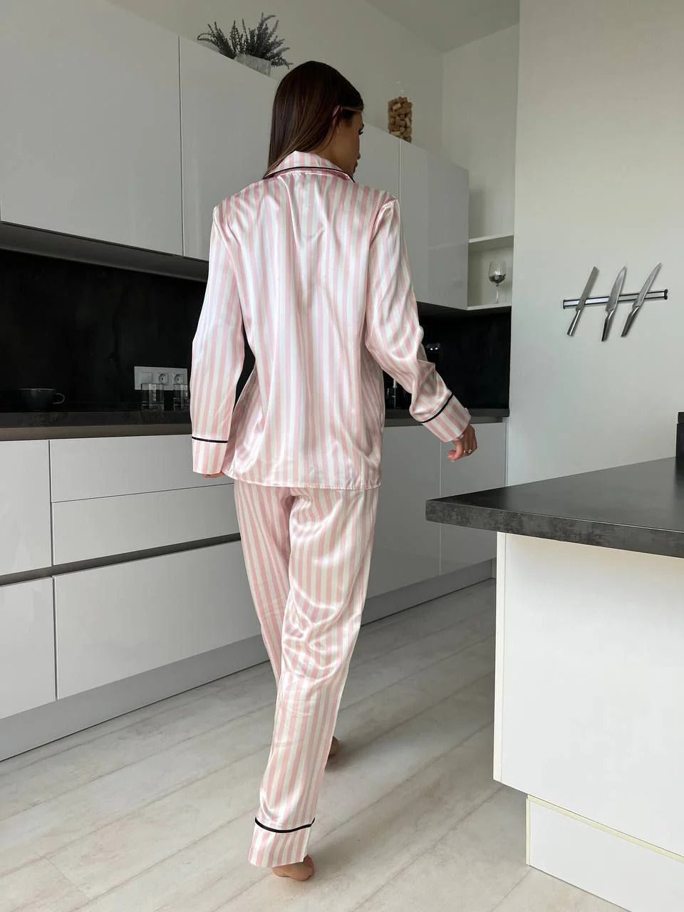 D 2 | Luxury Printed Silk Pajama Set For Women | BEAS