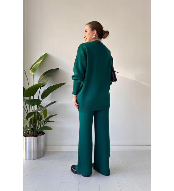 CH-525 BEA'S Bow Style Warm Fleece Wnter Co-ord Set
