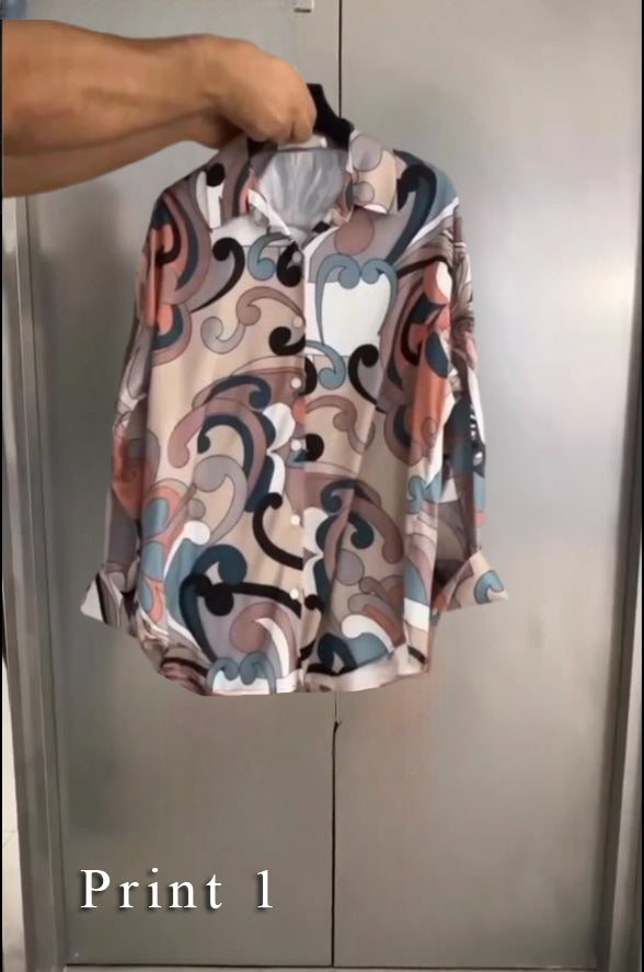 Silk Front Button Shirt P-51