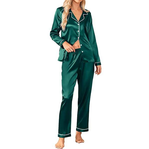Bea's Pjs Silk Full Sleeves Nightwear
