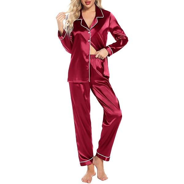 Bea's Pjs Silk Full Sleeves Nightwear