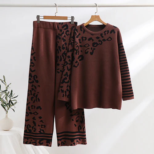 CH-496 BEA'S Printed Winter Fleece Co ord set