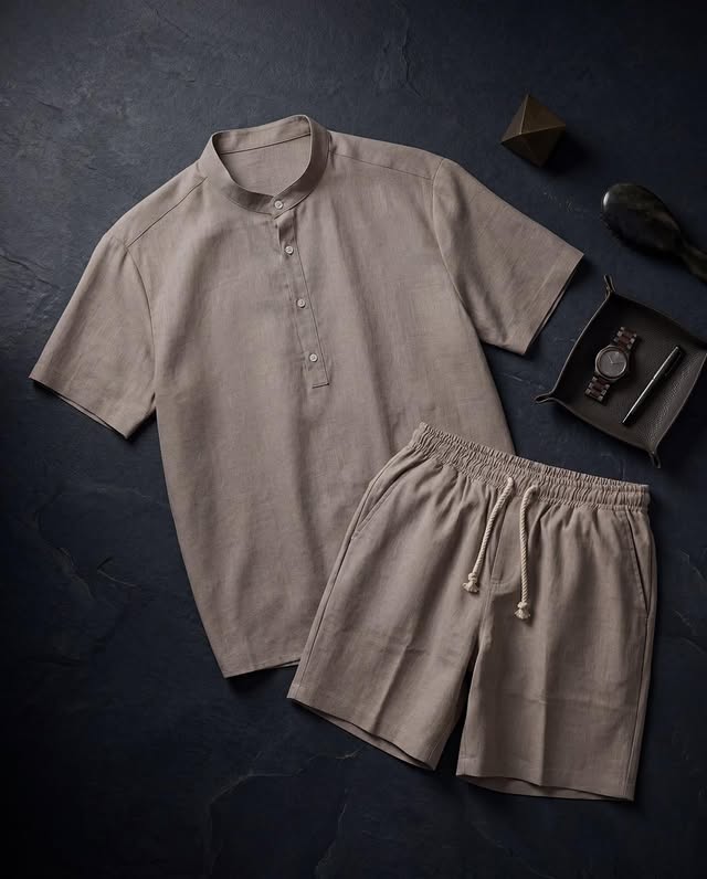 LI-112 | BEAS | Noir Sovereign Linen Co-Ord Set ⭐