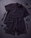 LI-112 | BEAS | Noir Sovereign Linen Co-Ord Set ⭐