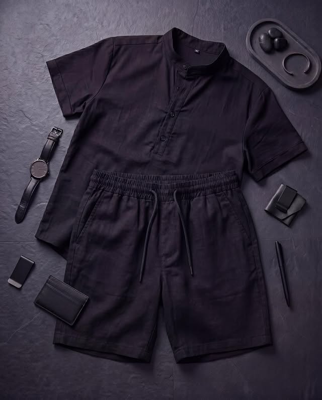 LI-112 | BEAS | Noir Sovereign Linen Co-Ord Set ⭐