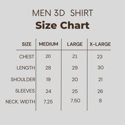 Men's 3D T-Shirt ---BA-029