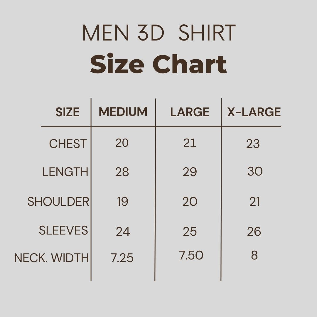 Men's 3D T-Shirt ---BA-019