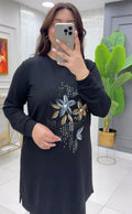 CH-478 BEA'S Flowers Printed Fleece Co-ord Set