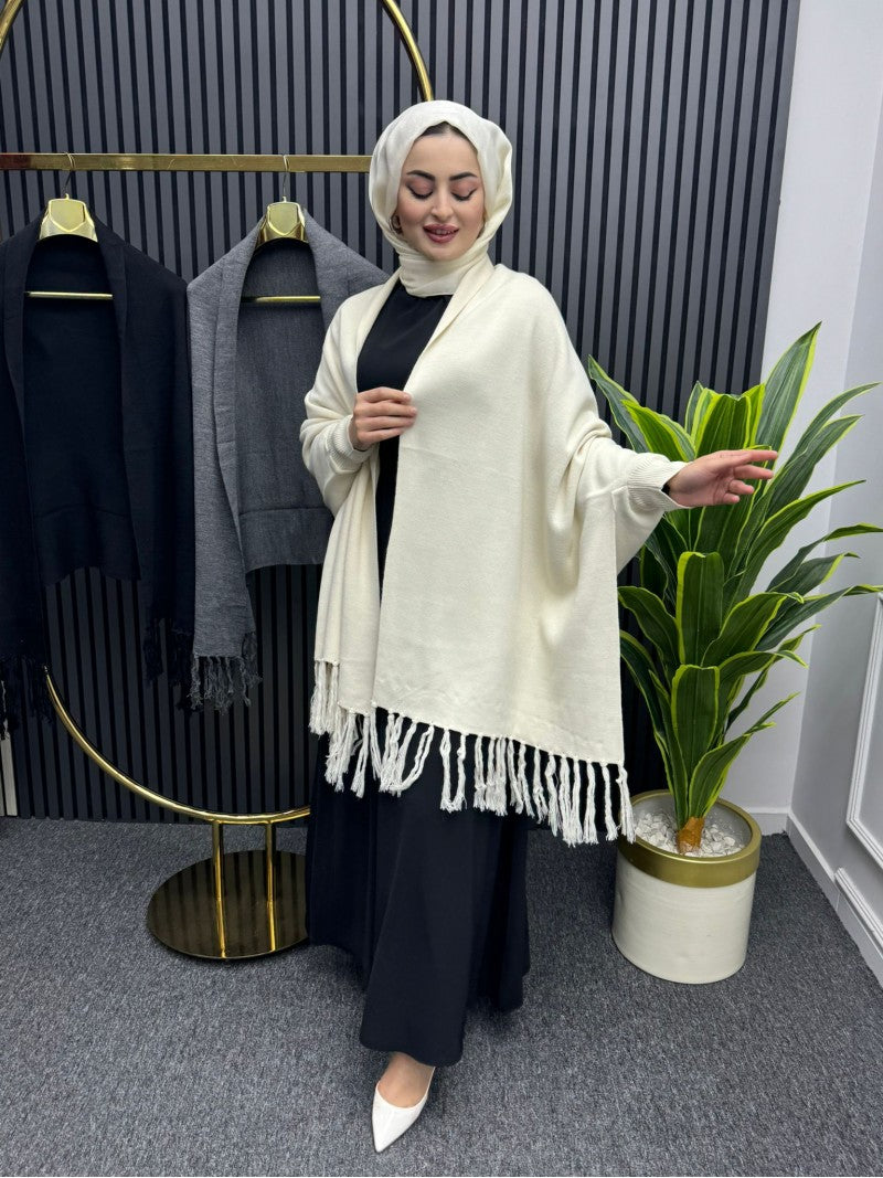 Ch-498 BEA'S Free Flow Fleece Poncho