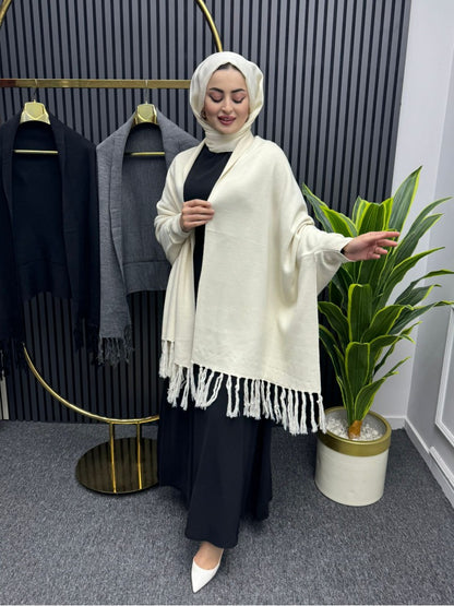 Ch-498 BEA'S Free Flow Fleece Poncho