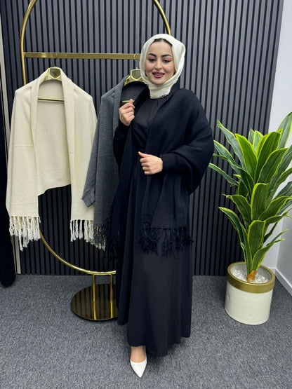 Ch-498 BEA'S Free Flow Fleece Poncho