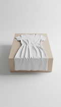 Minimalist White Cotton Wrap Dress