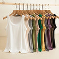 Ch#415 BEA'S O Neck Basic Tank Top