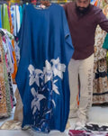 CH-551 Silk Flowly Kaftaan Dress