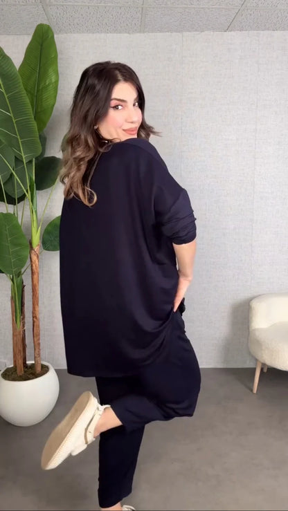 CH-558 Bea's flowly long loose Co ord set for summer