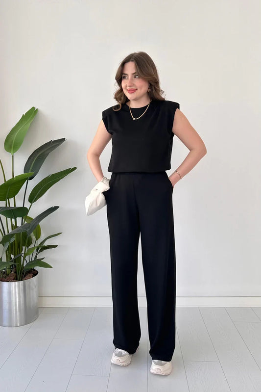 CH-561 Straight Trouser With Sleeveless Top