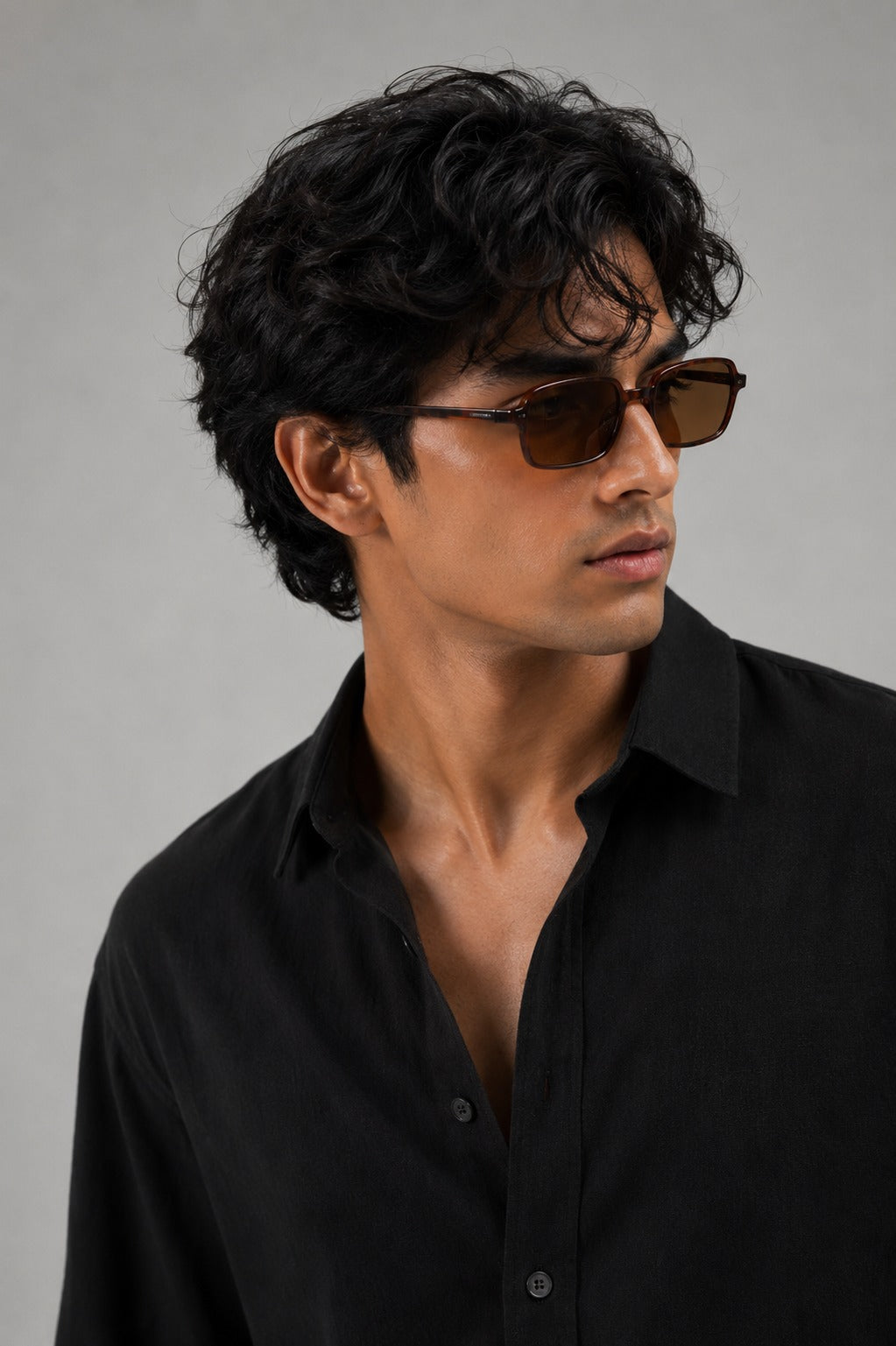 BS-BLK-001 |BEA'S| Premium Black Textured T-Shirt