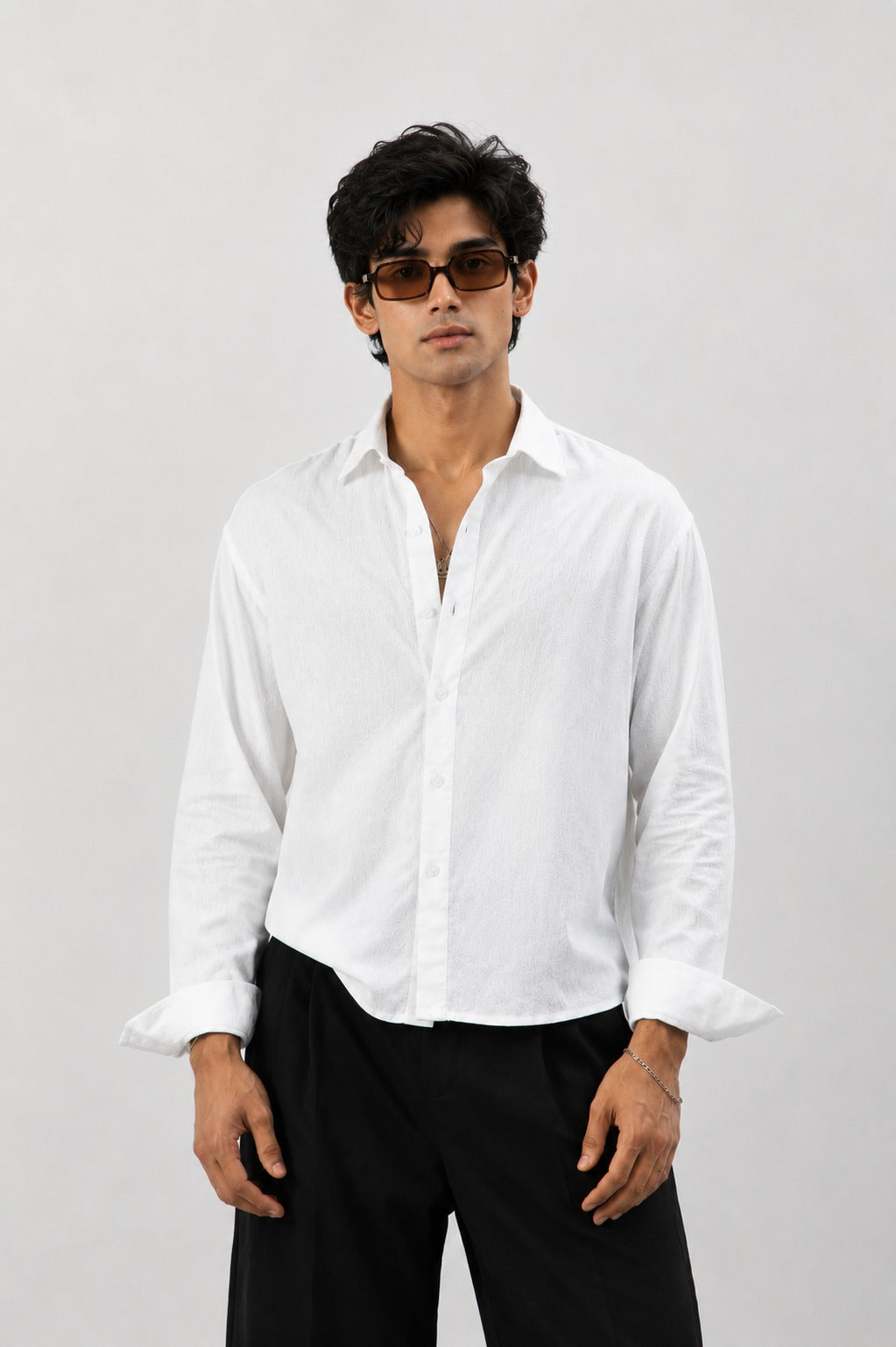 BS-WHT-001 |BEA'S| Premium White Essential Shirt