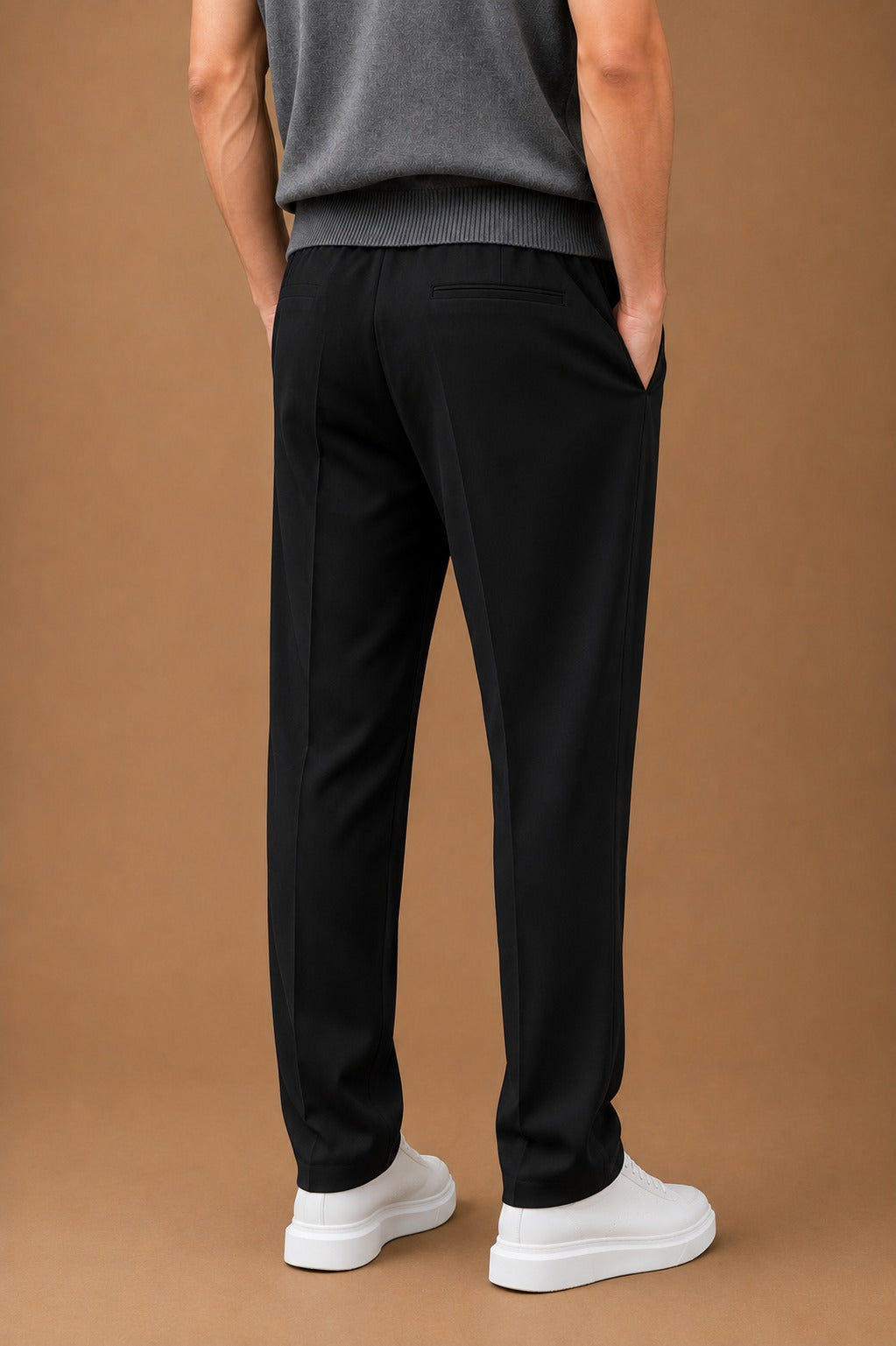BT-003 |BEAS| Korean Style Black Slim Fit Trouser