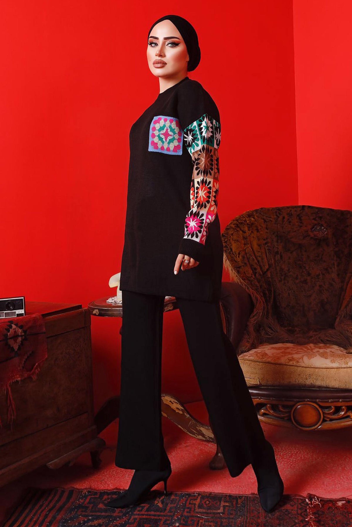 Bea's | CH 321 | 2 Pcs Printed Fleece Co ord Set